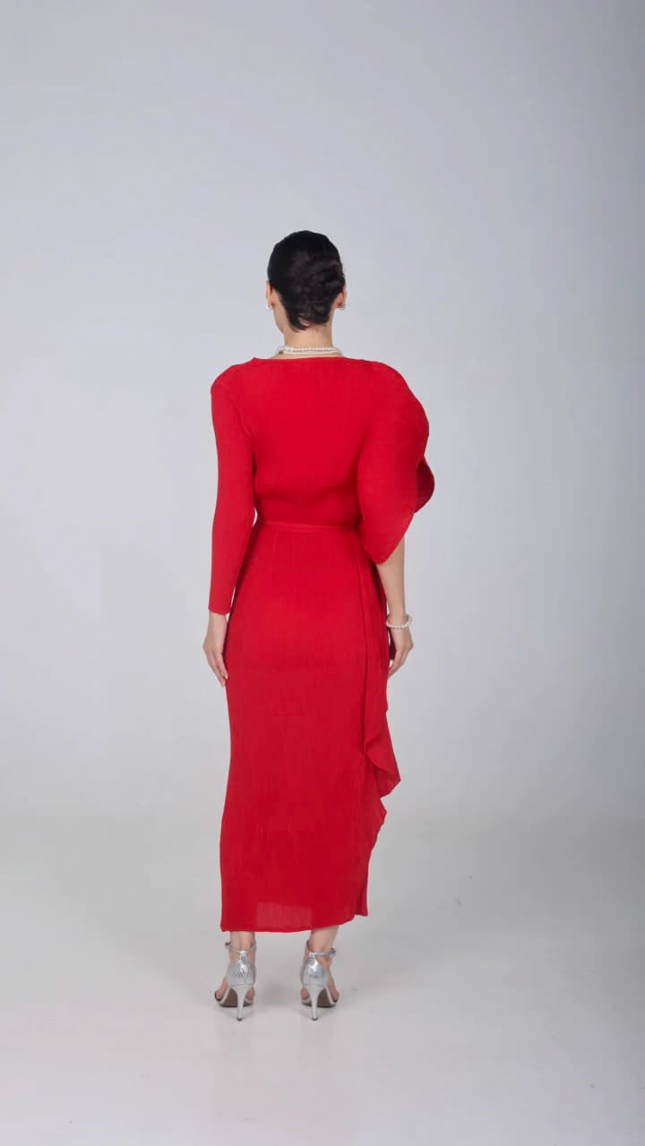 CLEO RED MAXI DRESS