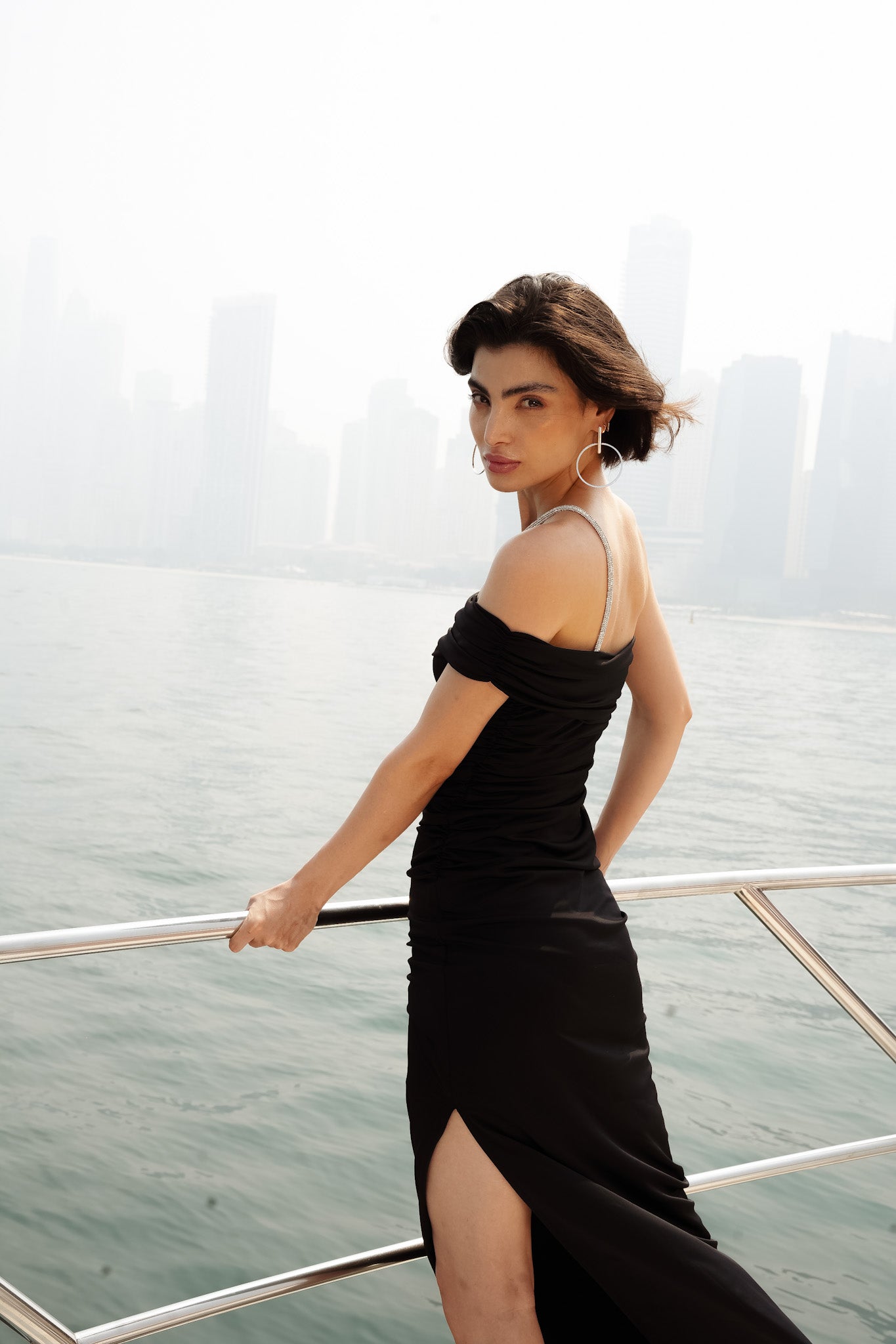 ZENOBIA BLACK MAXI DRESS.