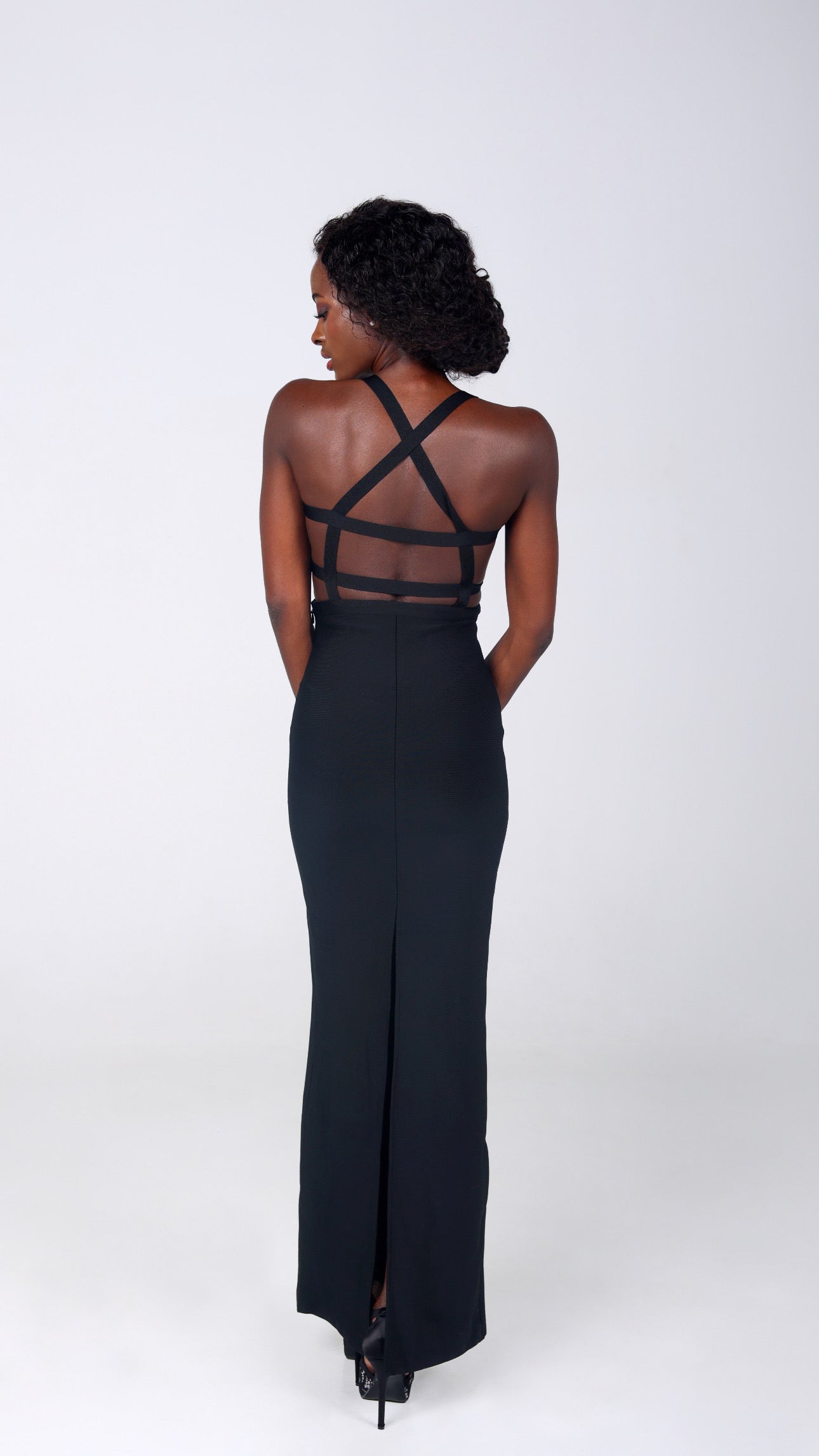 LINDA BANDAGE MAXI DRESS
