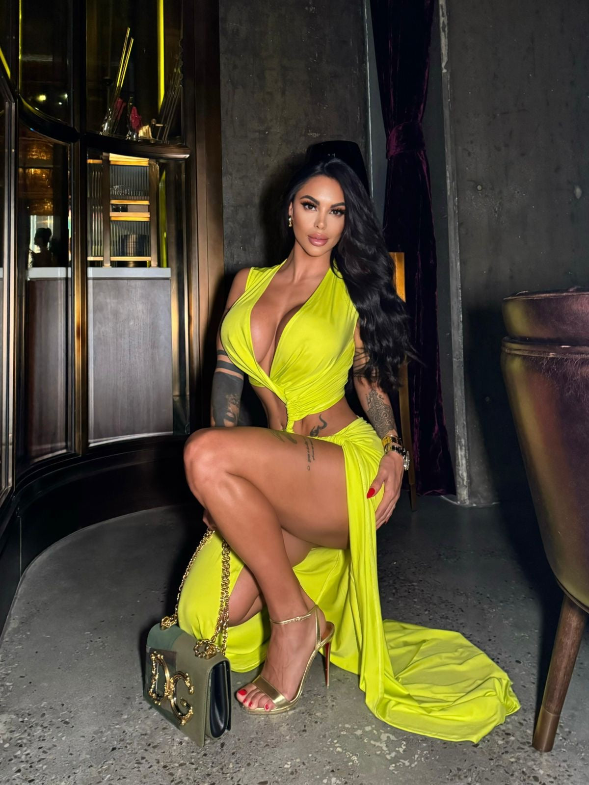 SONI MAXI DRESS LIME