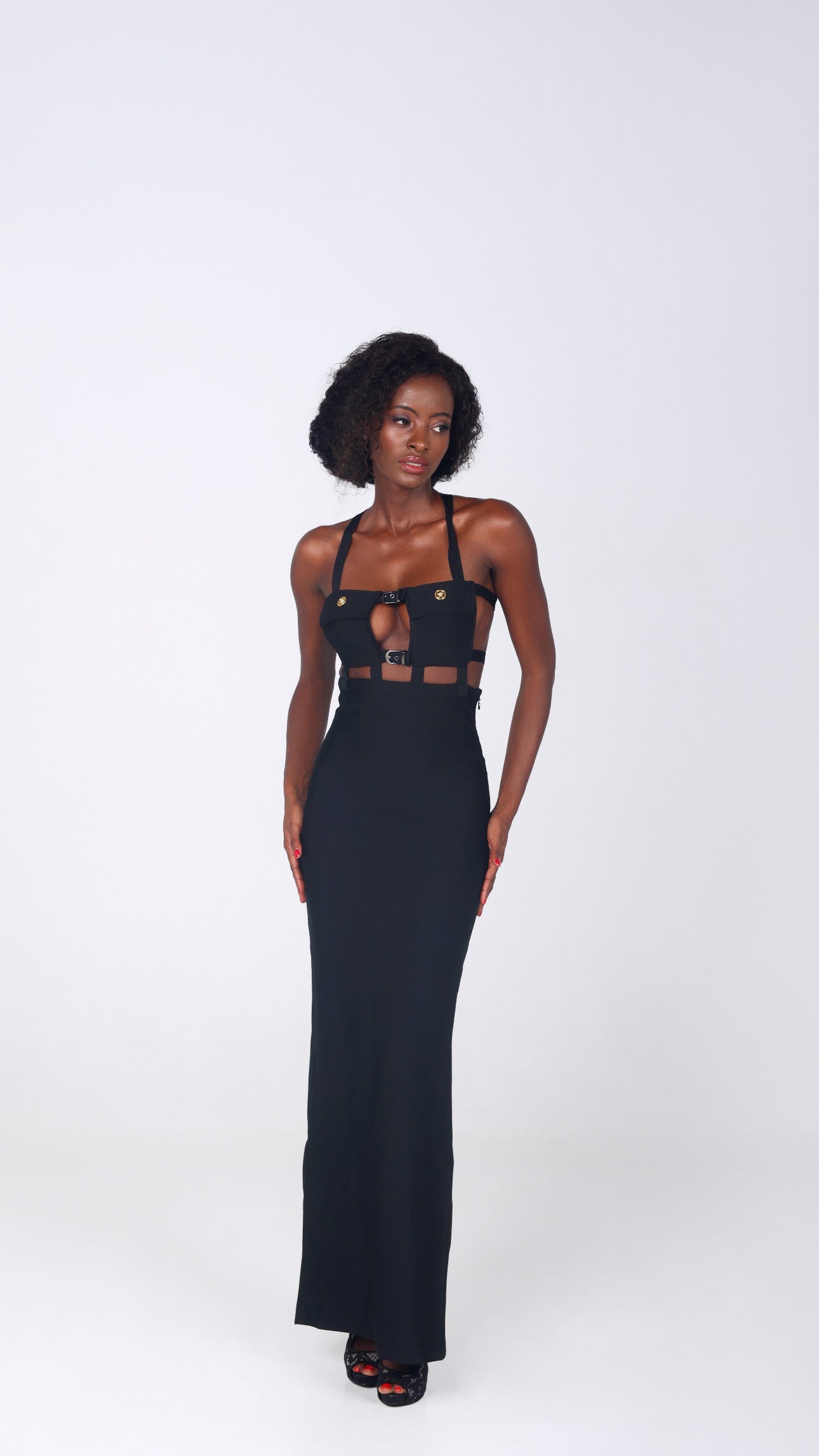 LINDA BANDAGE MAXI DRESS