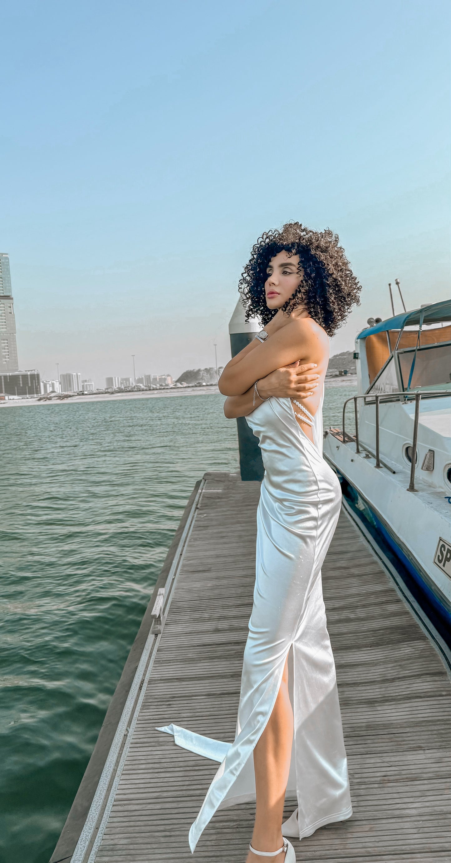 ZAHRA WHITE MAXI DRESS