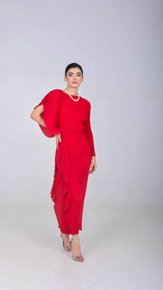 CLEO RED MAXI DRESS