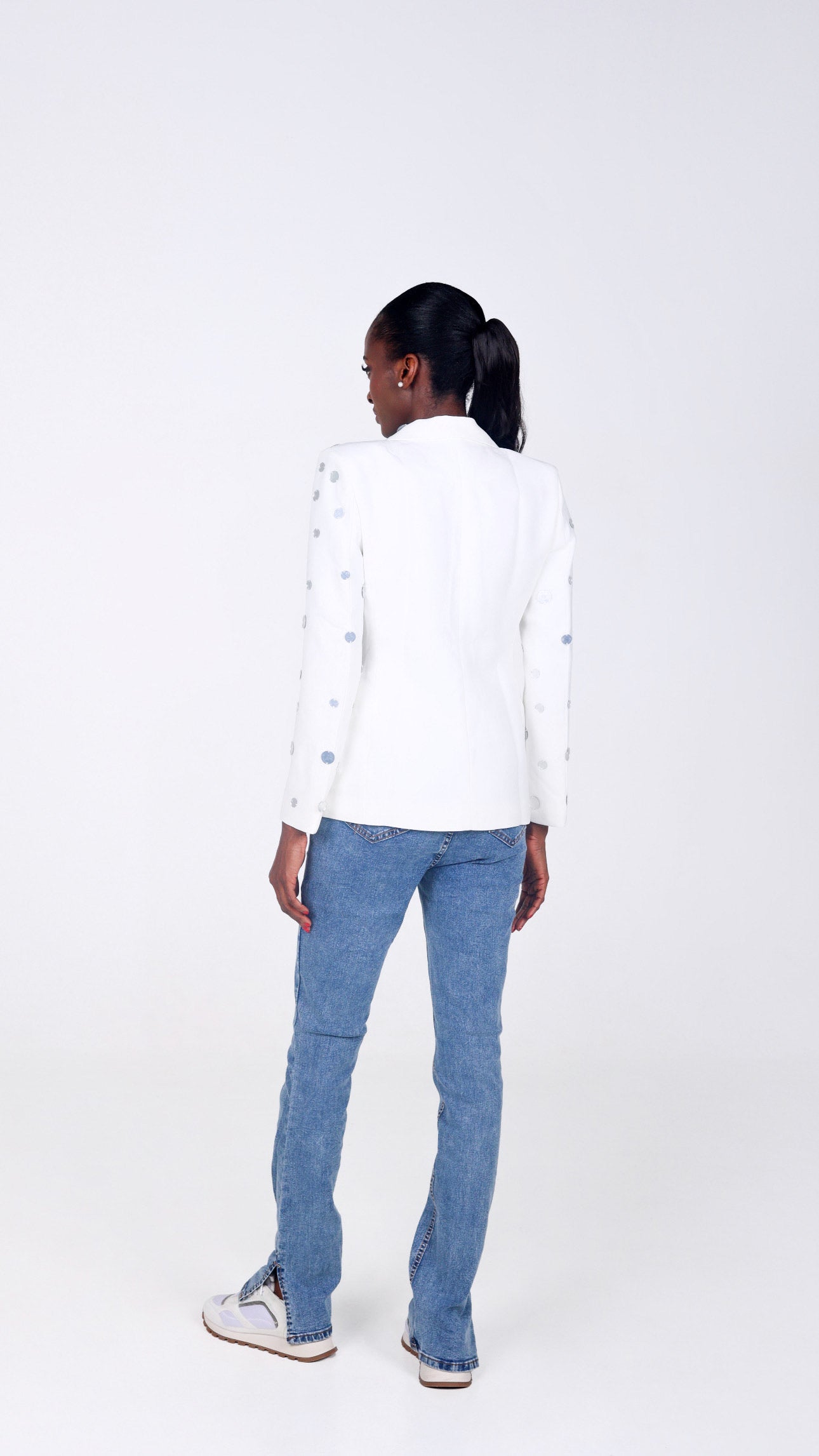 JANINE - BLAZER WITH MIRROR DETAILS