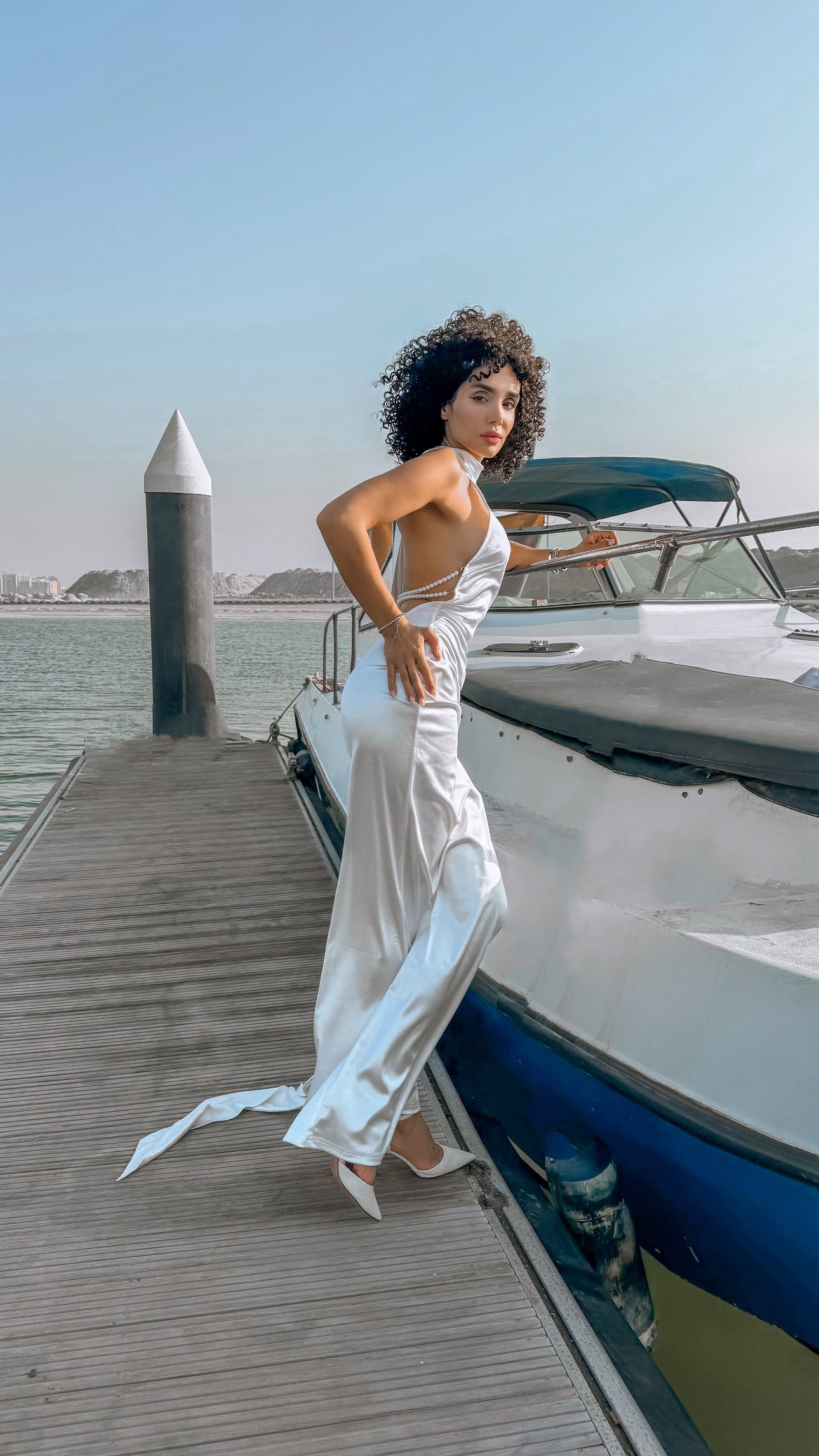 ZAHRA WHITE MAXI DRESS