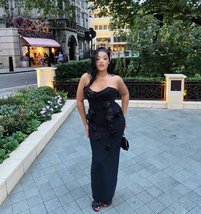 CINDY ELEGANT STRAPLESS BANDAGE MAXI GOWN