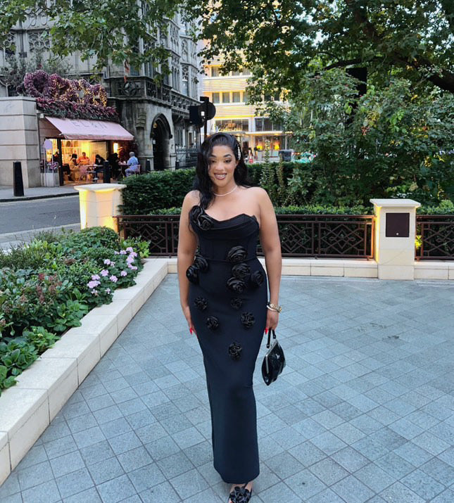 CINDY ELEGANT STRAPLESS BANDAGE MAXI GOWN